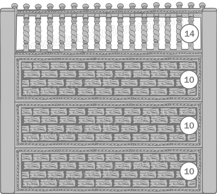 Imagini gard Gard beton armat 14, 10, 10, 10