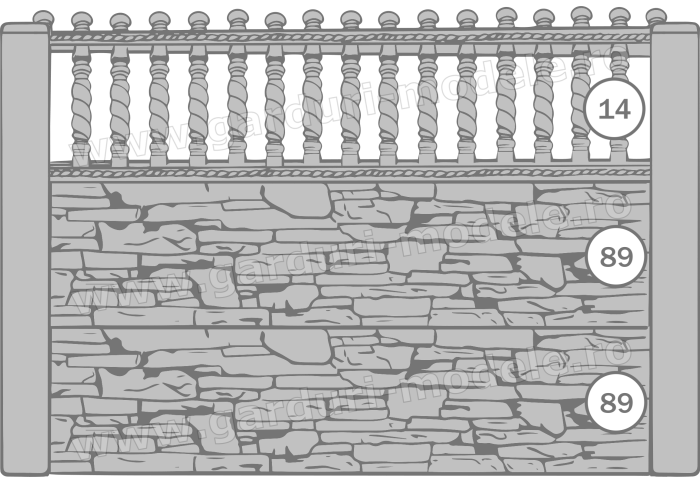 Imagini gard Gard beton armat 14, 89, 89