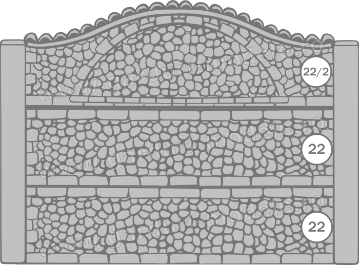 Imagini gard Gard beton armat 22-2, 22, 22