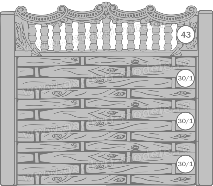 Imagini gard Gard beton armat 43, 30-1, 30-1, 30-1