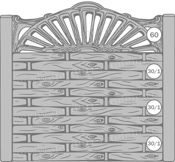 Imagini gard Gard beton armat 60, 30-1, 30-1, 30-1