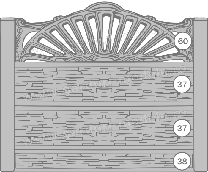 Imagini gard Gard beton armat 60, 37, 37, 38