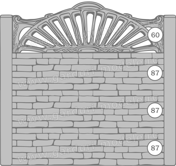 Imagini gard Gard beton armat 60, 87, 87, 87