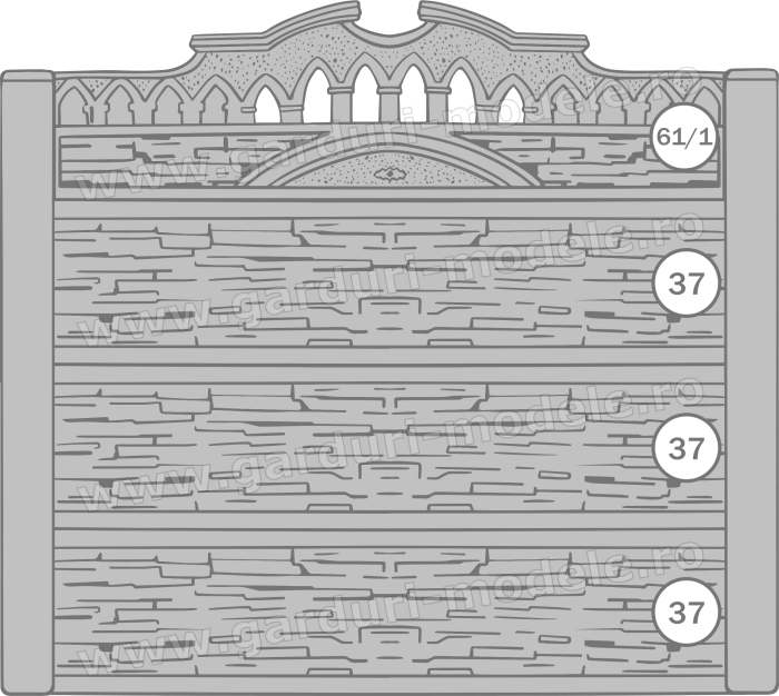 Imagini gard Gard beton armat 61-1, 37, 37, 37
