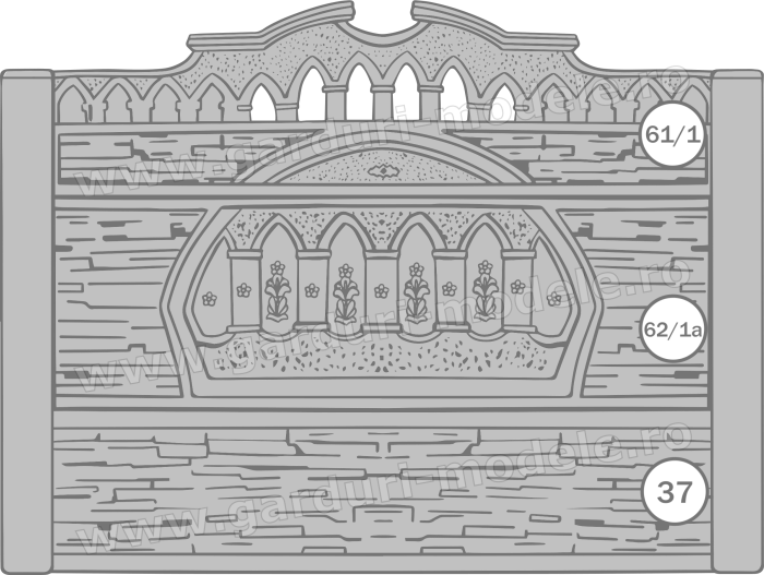 Imagini gard Gard beton armat 61-1, 62-1a, 37