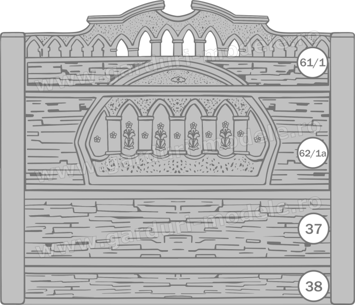 Imagini gard Gard beton armat 61-1, 62-1a, 37, 38