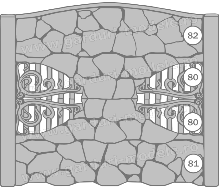 Imagini gard Gard beton armat 82, 80, 80, 81