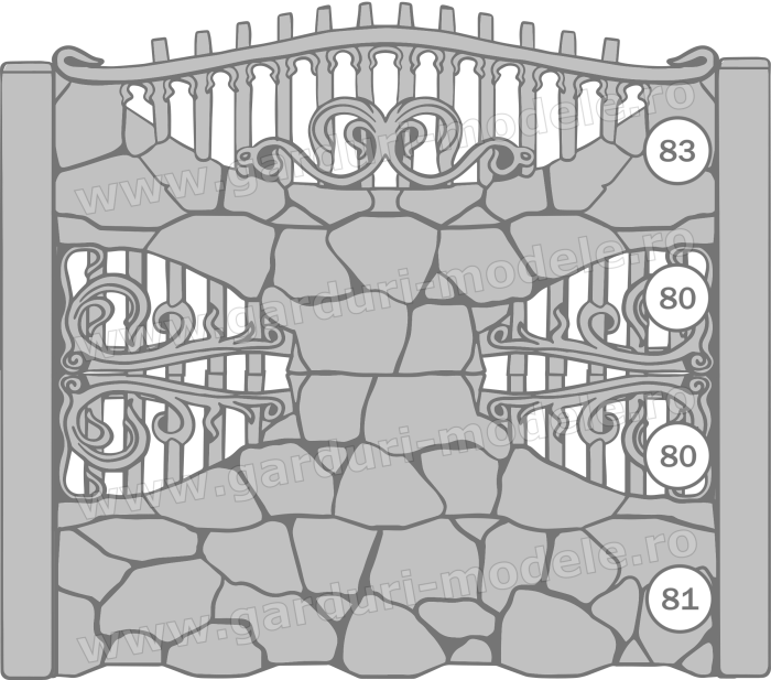 Imagini gard Gard beton armat 83, 80, 80, 81