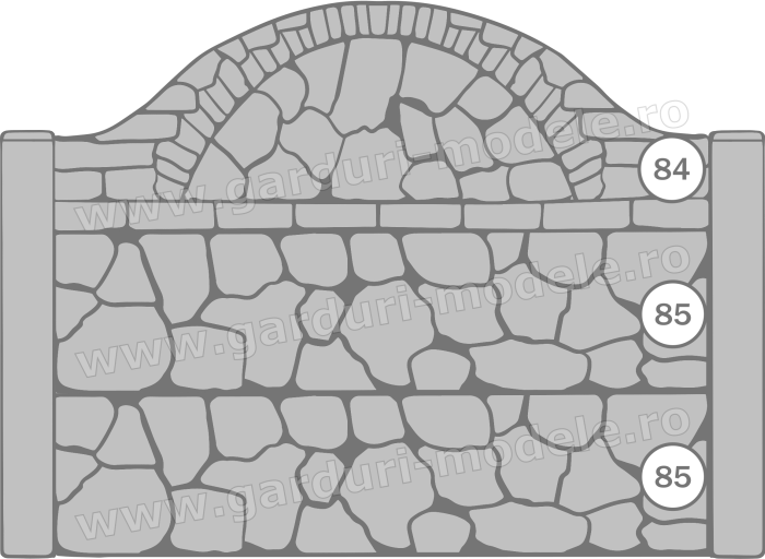 Imagini gard Gard beton armat 84, 85, 85