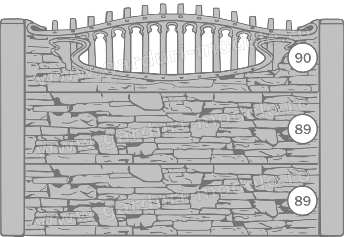 Imagini gard Gard beton armat 90, 89, 89