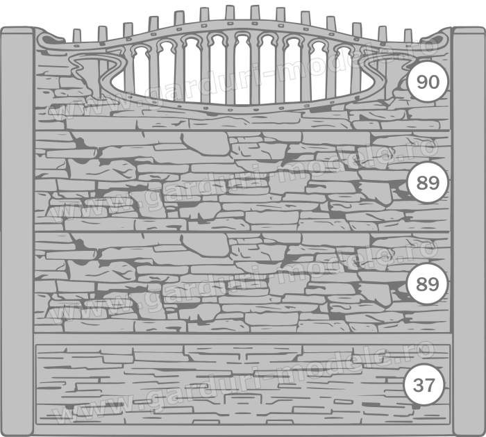 Imagini gard Gard beton armat 90, 89, 89, 37