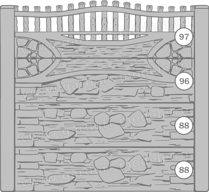 Imagini gard Gard beton armat 97, 96, 88, 88
